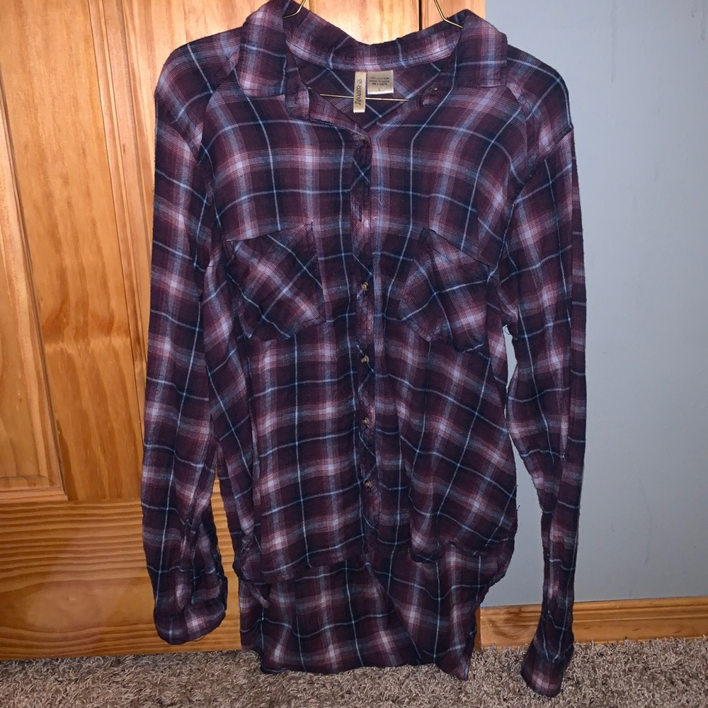 Passport Purple Flannel size:large